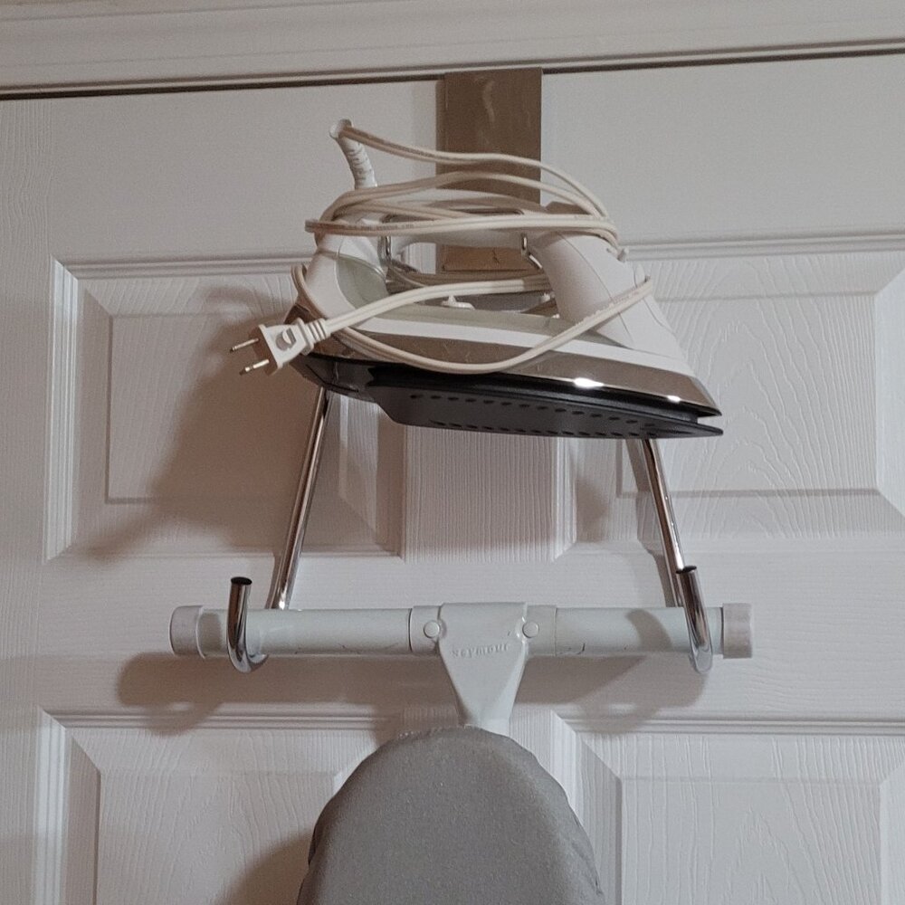 Over the Door Iron & Ironing Board Holder